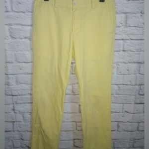Vineyard Vines Yellow Slim Fit Breaker Pant Chinos Size 30x32